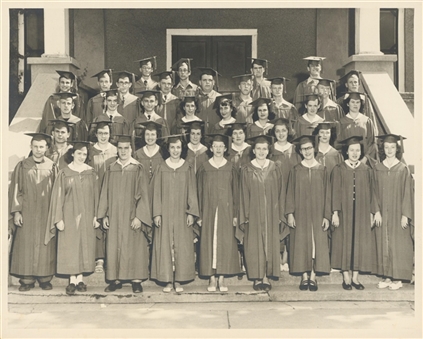 1949 Mickey Mantle High School Class Graduation Photo